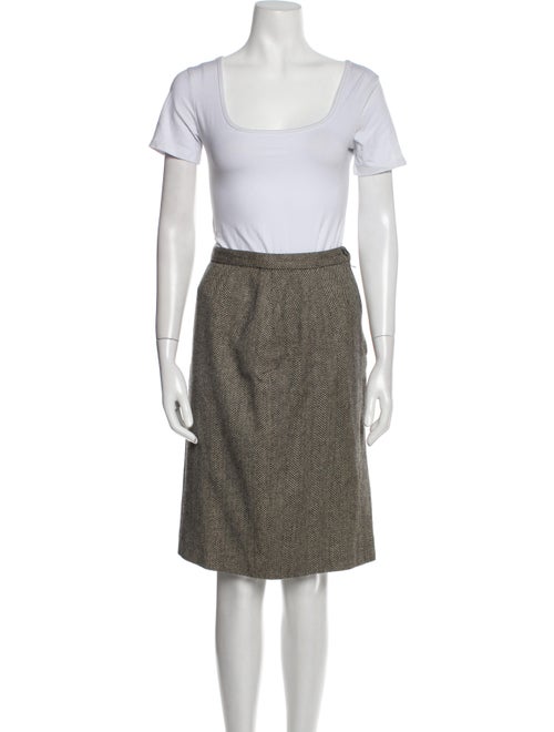 Ralph Lauren Collection Tweed Pattern Skirt Suit