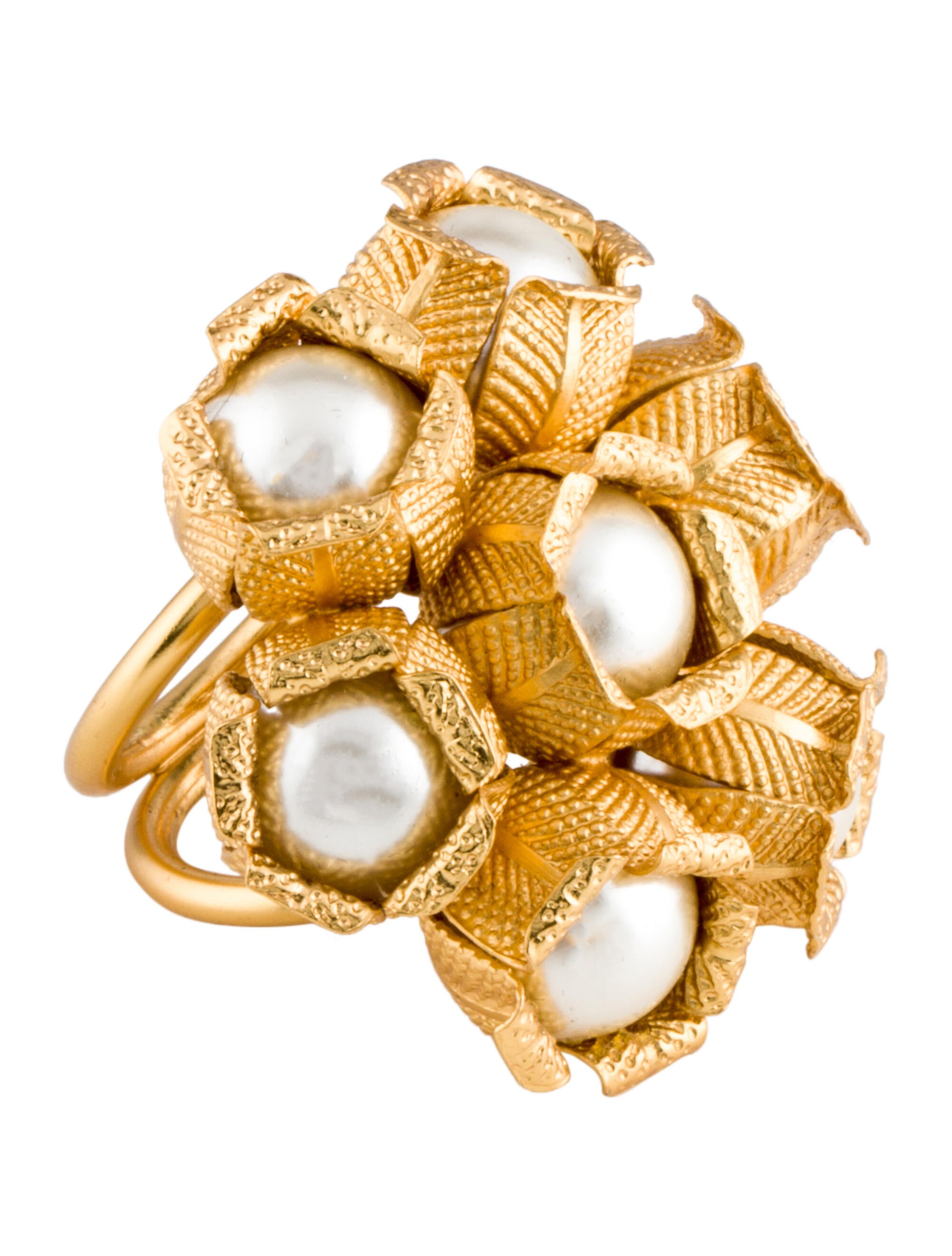 David b Citrine and Diamond Cocktail Ring 18K Yellow Gold Cocktail