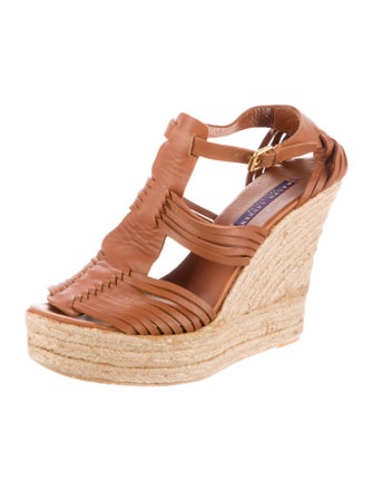 Ralph Lauren Collection Leather Espadrilles