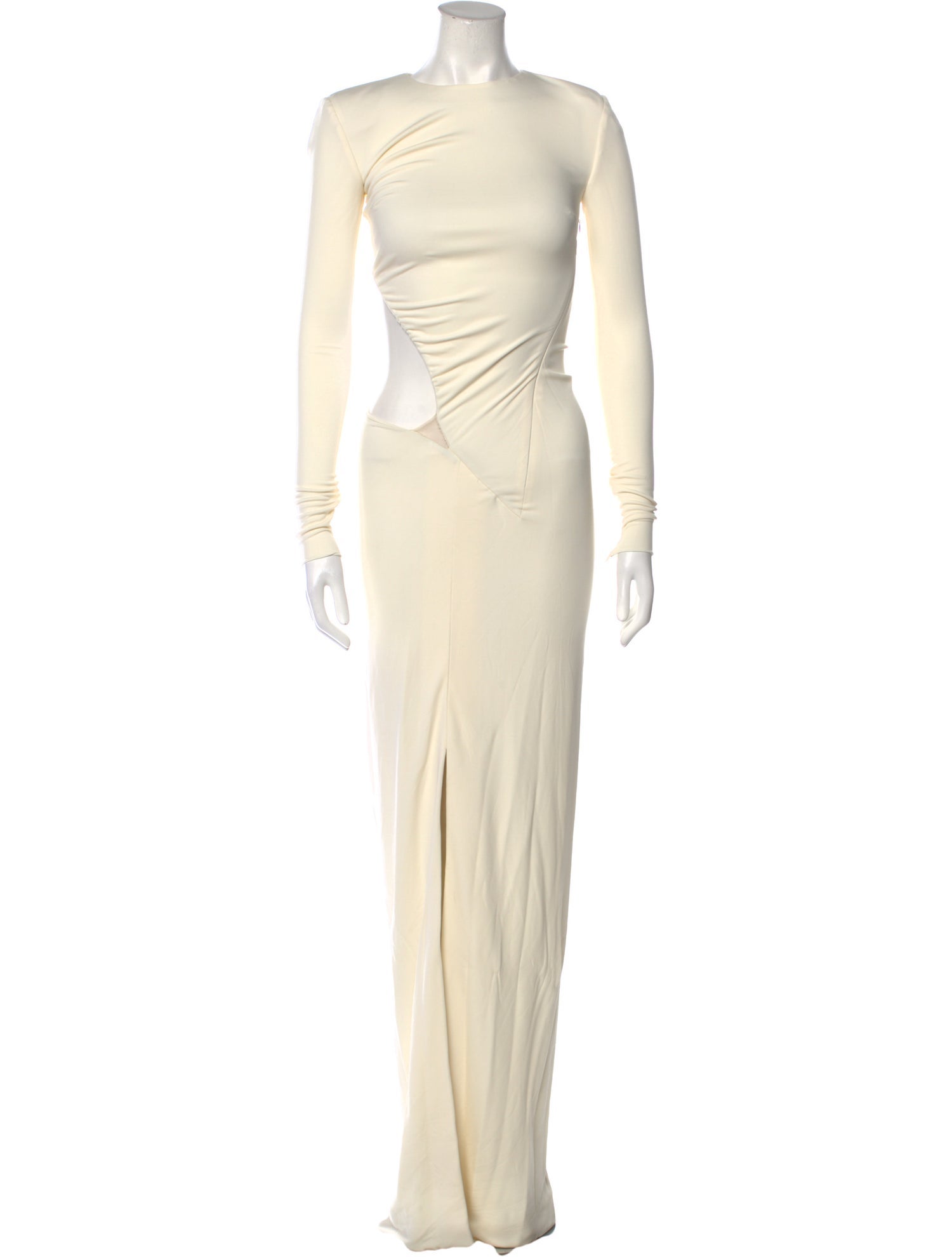 Ralph Lauren Collection Crew Neck Long Dress - Neutrals Dresses ...