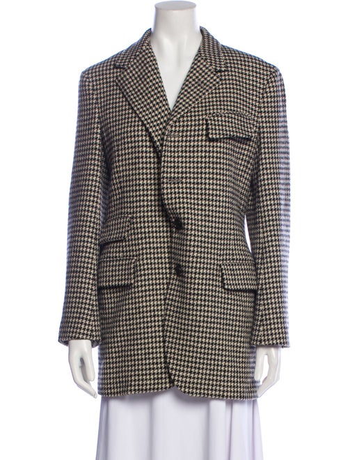 Ralph Lauren Collection Houndstooth Print Peacoat