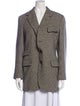 Ralph Lauren Collection Houndstooth Print Peacoat