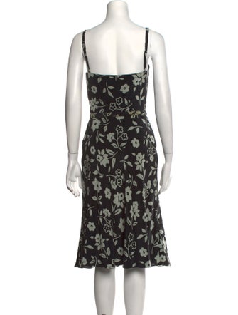 Ralph Lauren Collection Silk Midi Length Dress