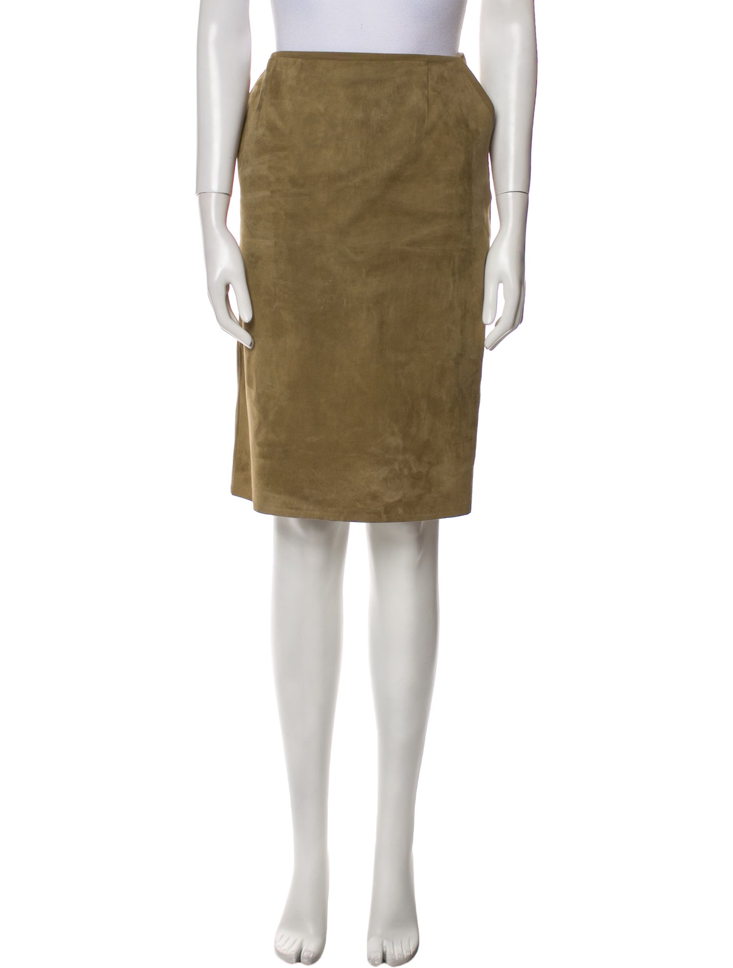 Ralph Lauren Collection Lambskin Knee-Length Skirt