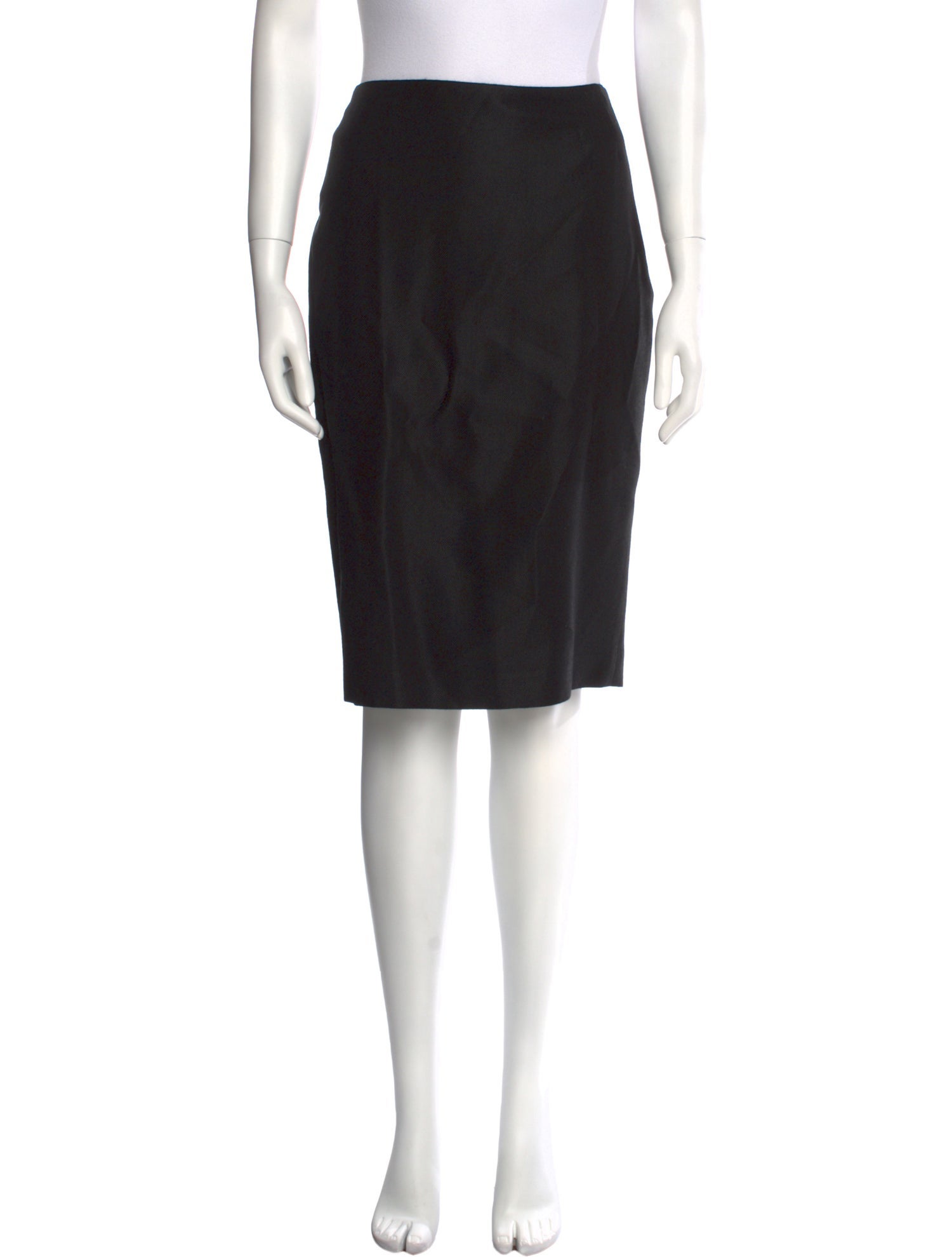 Ralph Lauren Collection Pleated Accents Knee-Length Skirt