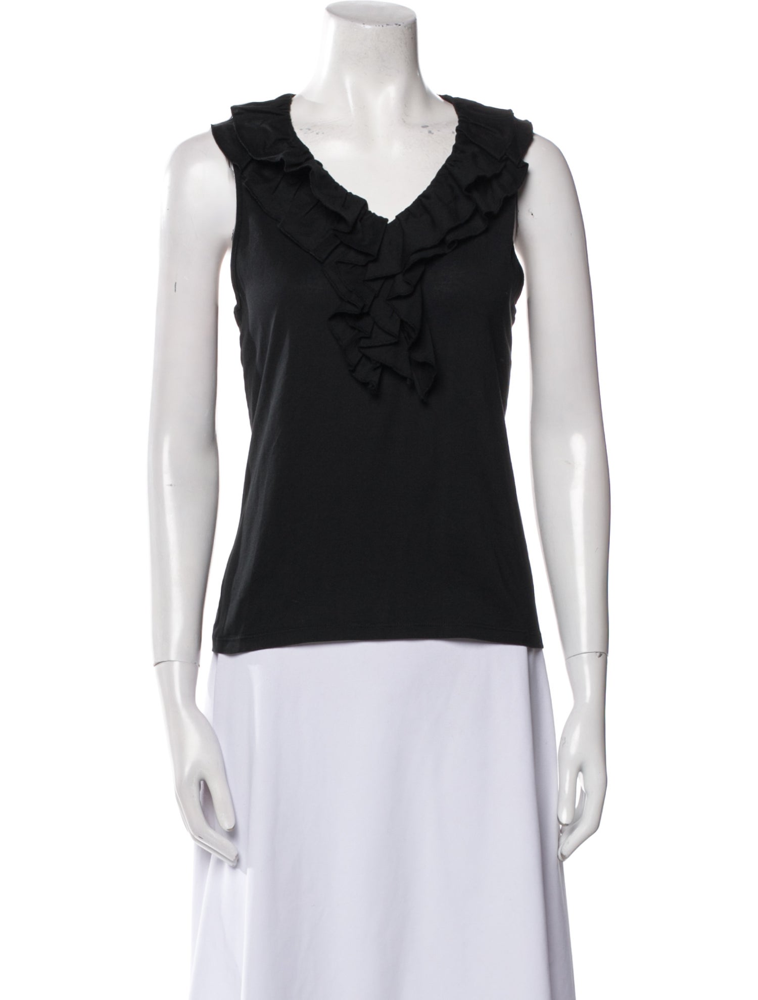 Ralph Lauren Collection V-Neck Sleeveless Top