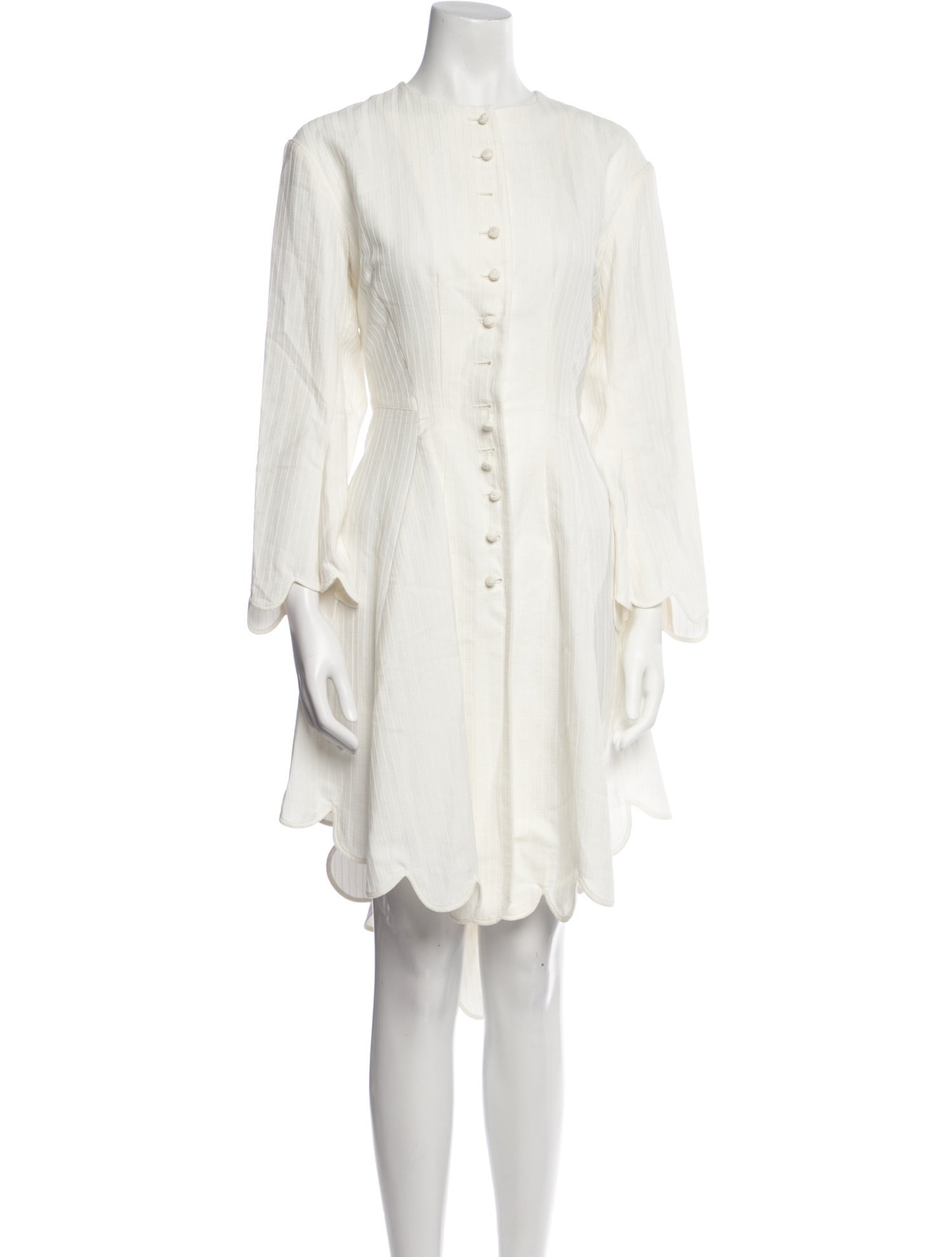 Ralph Lauren Collection Mock Neck Midi Length Dress