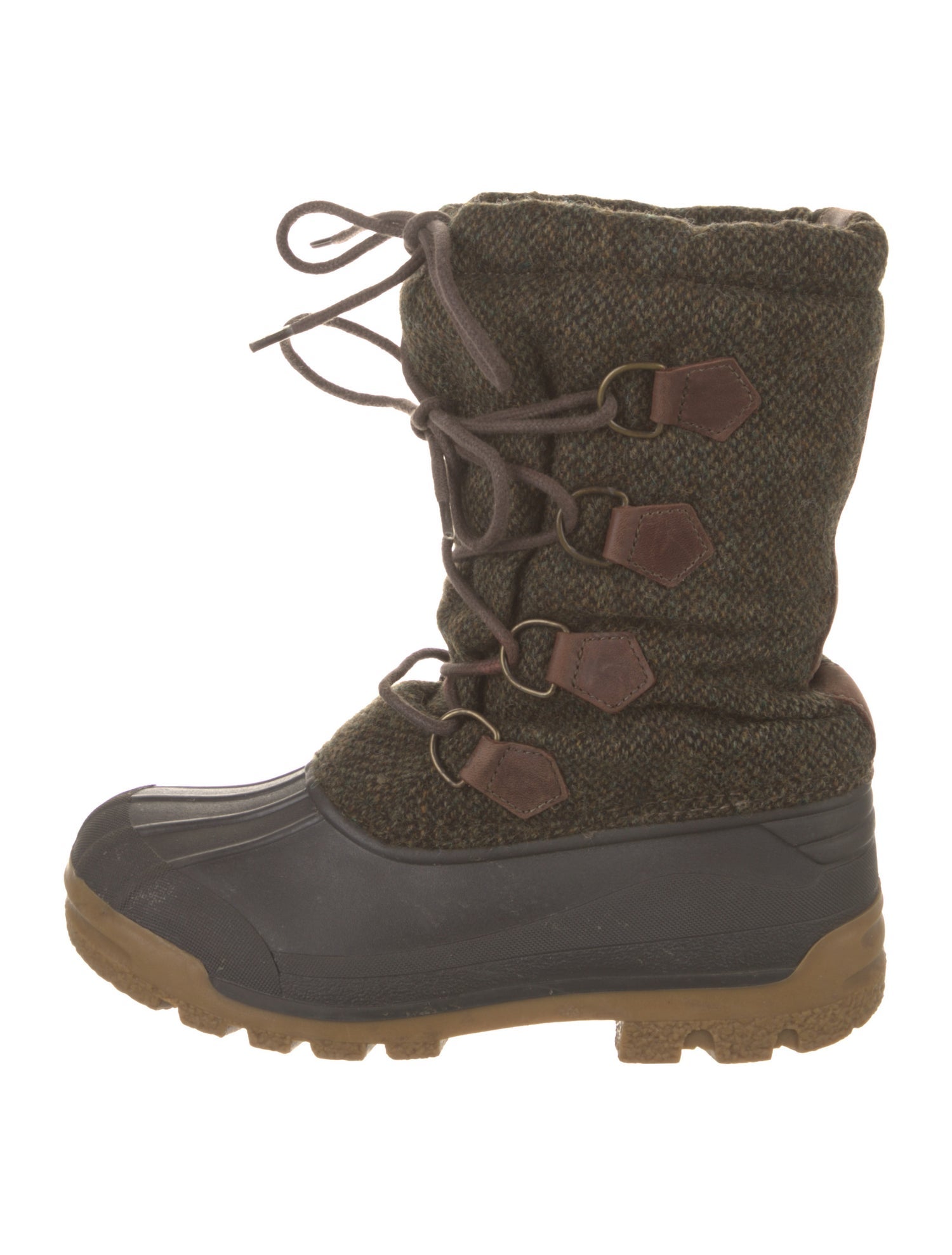 Ralph Lauren Collection Rubber Colorblock Pattern Rain Boots