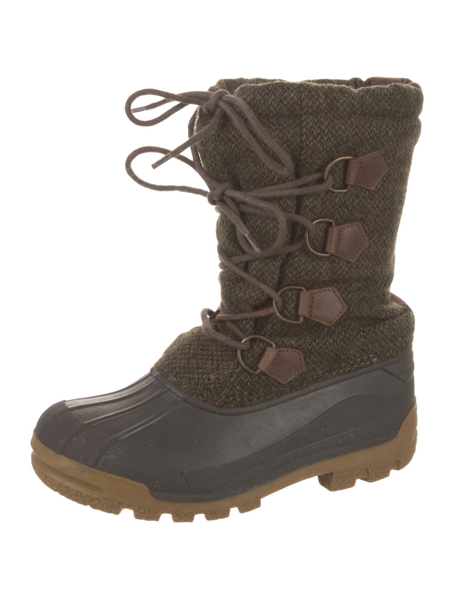 Ralph Lauren Collection Rubber Colorblock Pattern Rain Boots