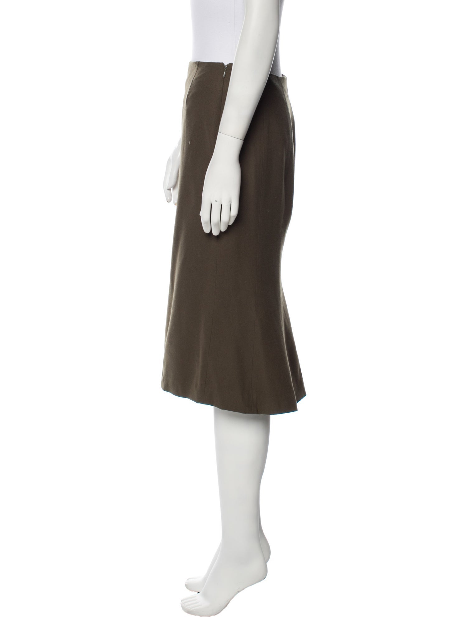 Ralph Lauren Collection Wool Knee-Length Skirt