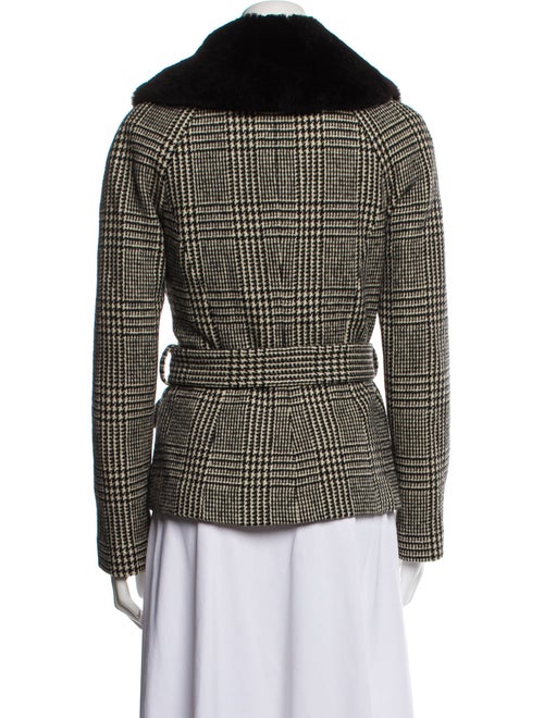 Ralph Lauren Collection Wool Houndstooth Print Evening Jacket