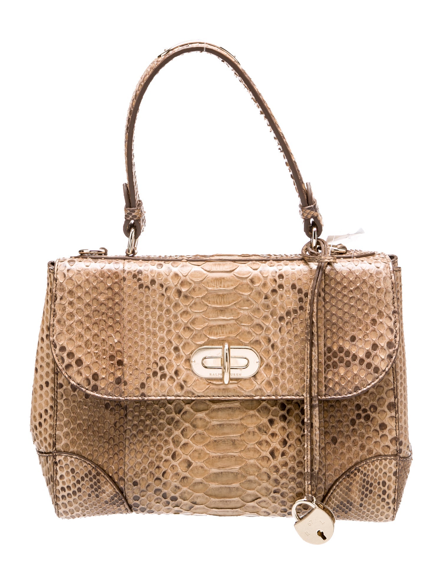 Ralph Lauren Collection Python Top Handle Bag