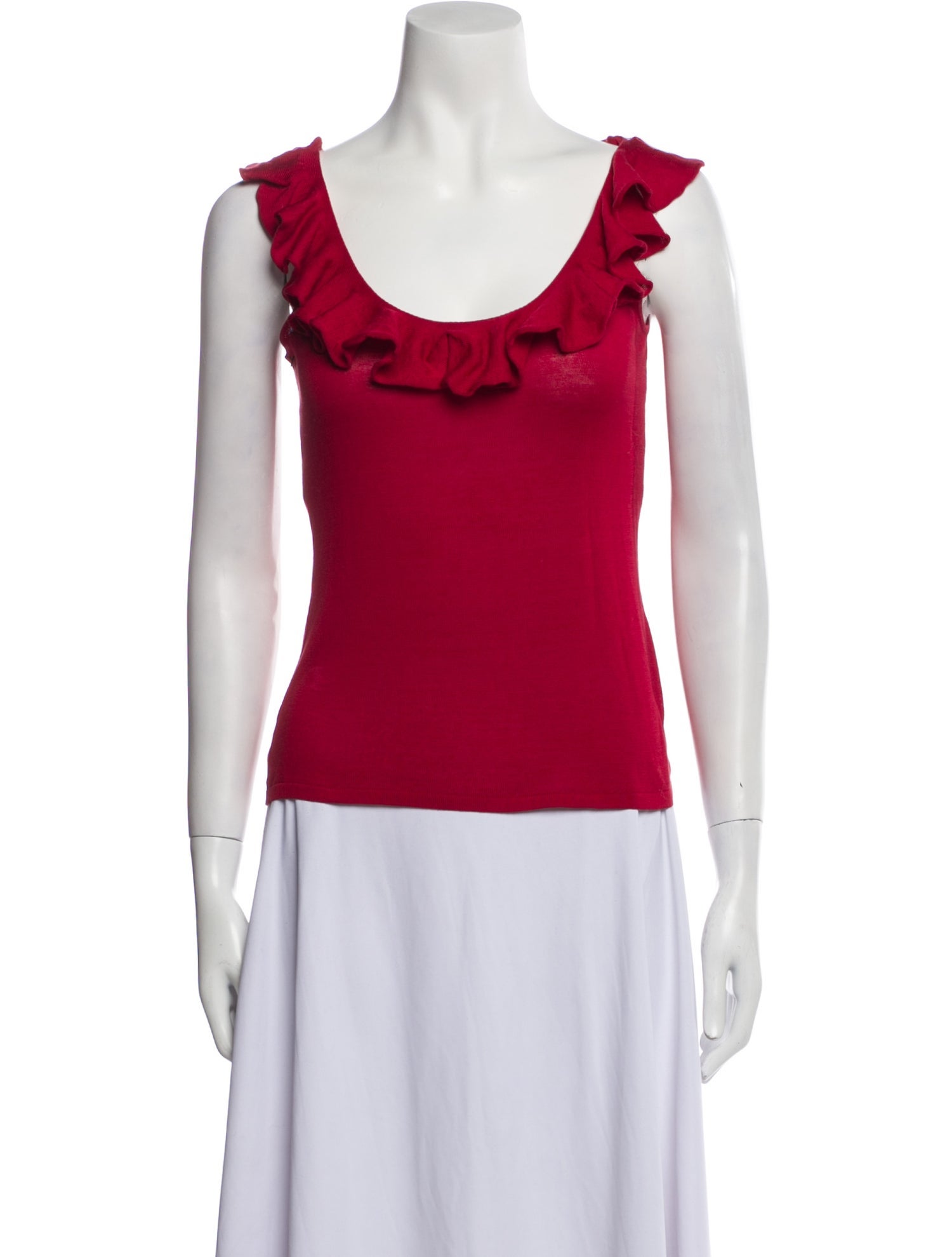 Ralph Lauren Collection Scoop Neck Sleeveless Top