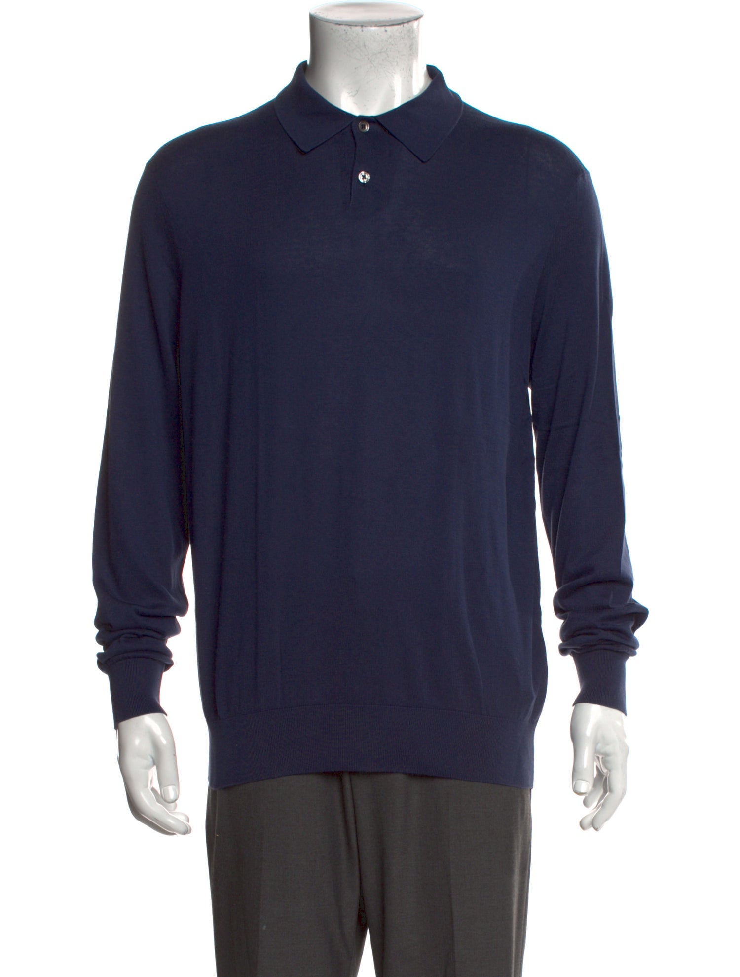 Ralph Lauren Collection Crew Neck Long Sleeve Polo Shirt