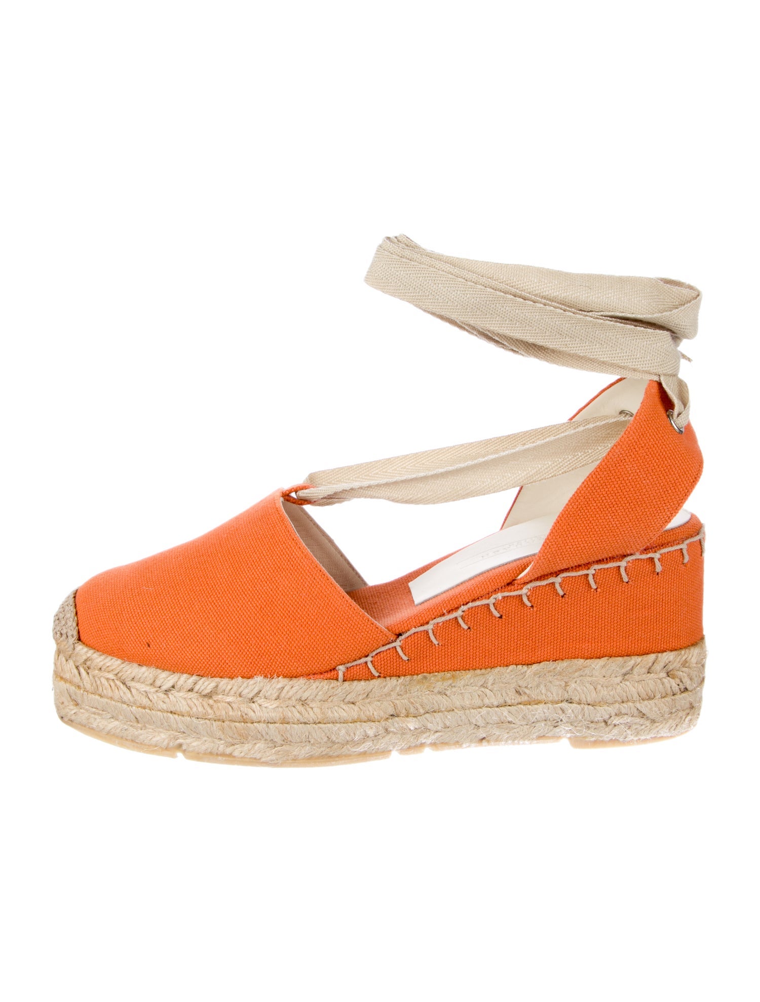 Ralph Lauren Collection Canvas Colorblock Pattern Espadrilles
