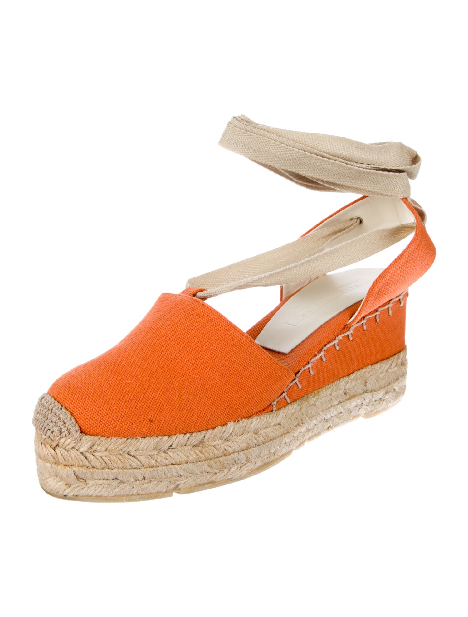 Ralph Lauren Collection Canvas Colorblock Pattern Espadrilles