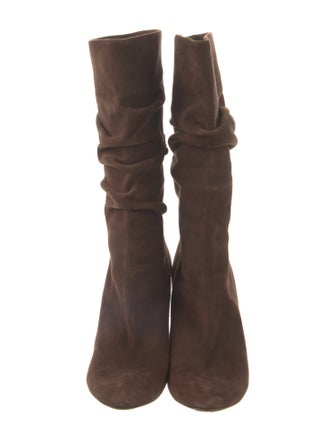 Ralph Lauren Collection Suede Slouch Boots