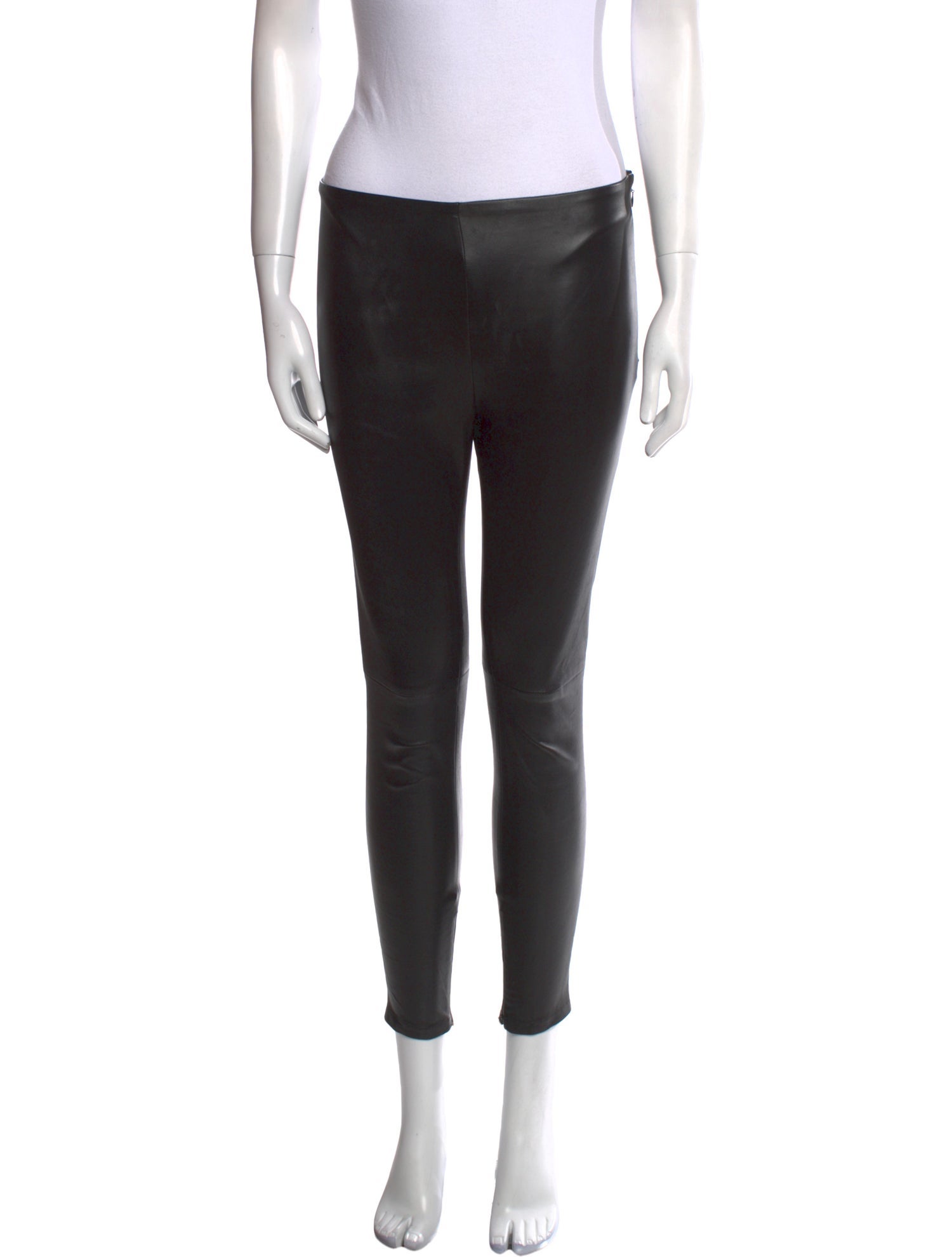 Ralph Lauren Collection Leather Skinny Leg Pants