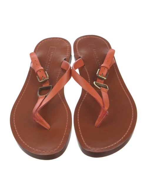 Ralph Lauren Collection Leather Slides