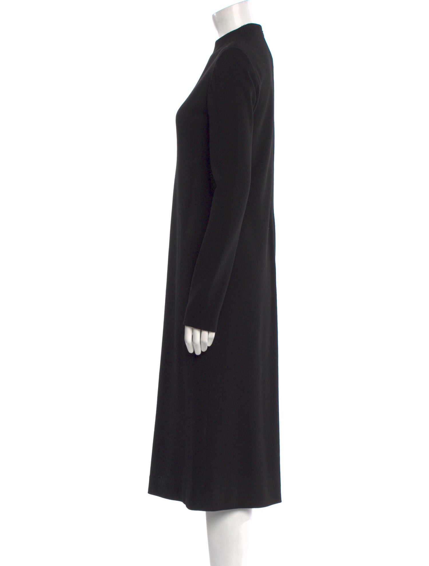 Ralph Lauren Collection Mock Neck Midi Length Dress