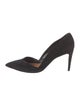 Ralph Lauren Collection Suede Crystal Embellishments D'Orsay Pumps