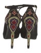 Ralph Lauren Collection Suede Embroidered Accent Pumps