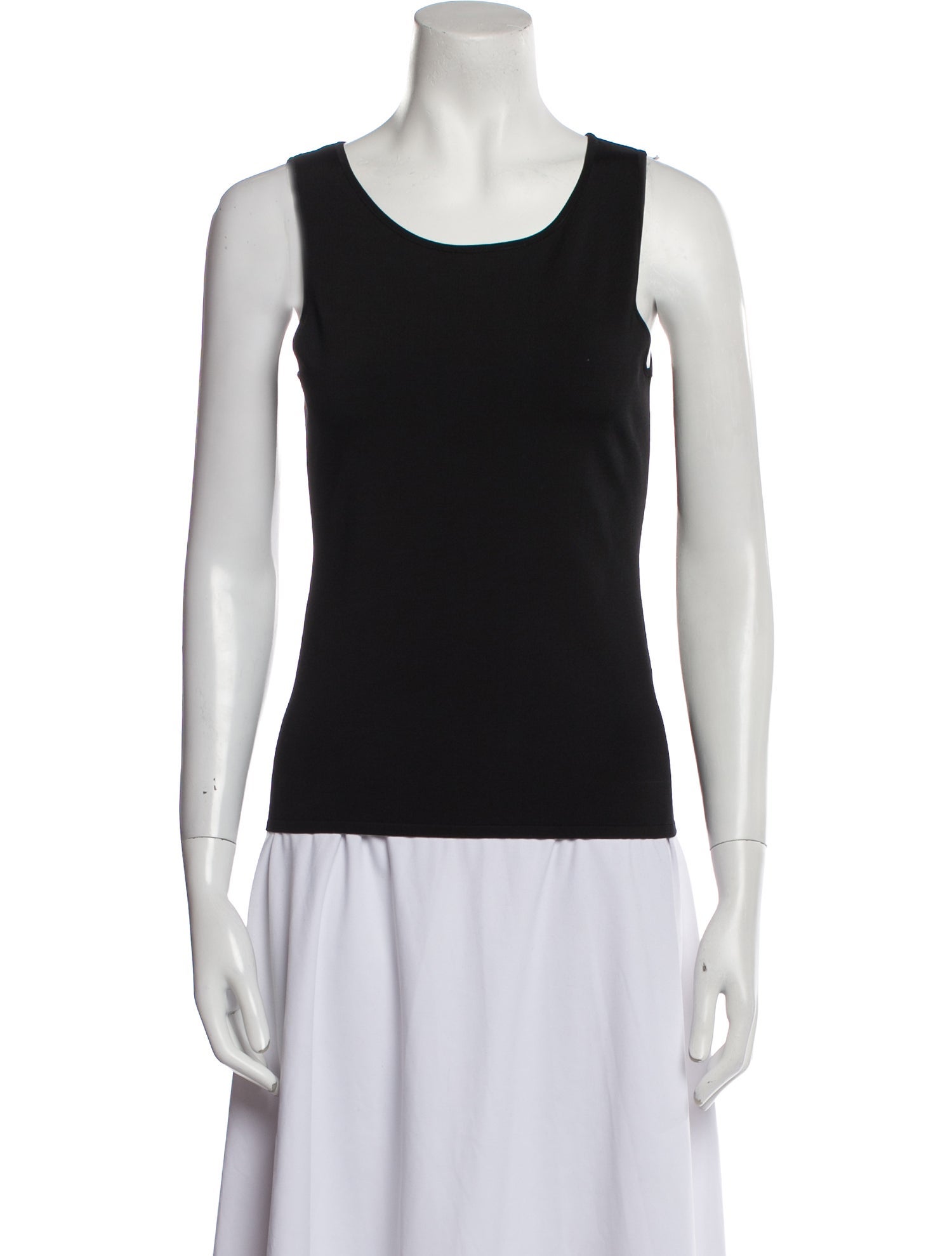 Ralph Lauren Collection Scoop Neck Sleeveless Top