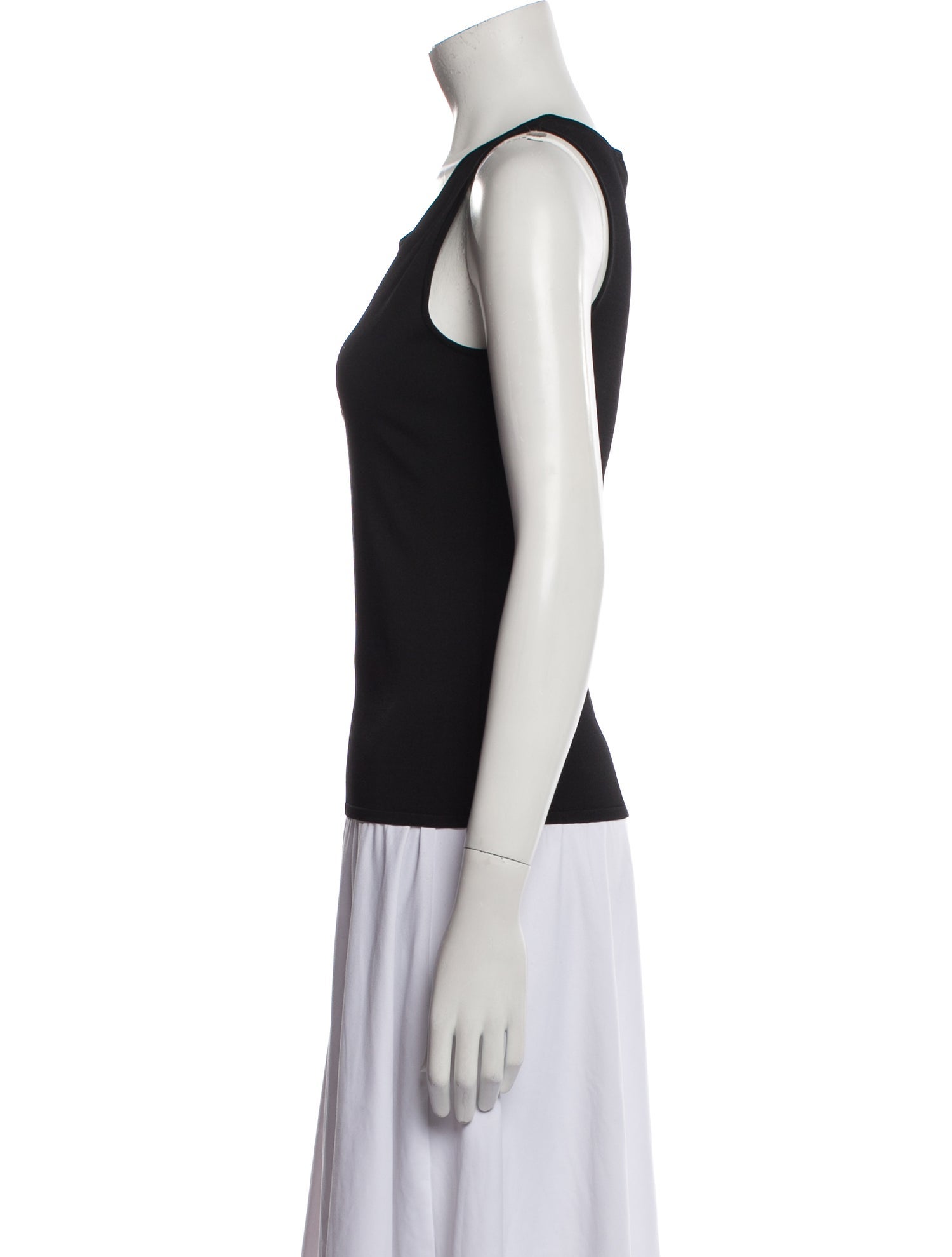 Ralph Lauren Collection Scoop Neck Sleeveless Top
