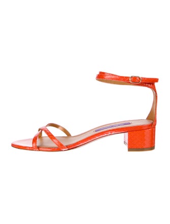 Ralph Lauren Collection Python Sandals