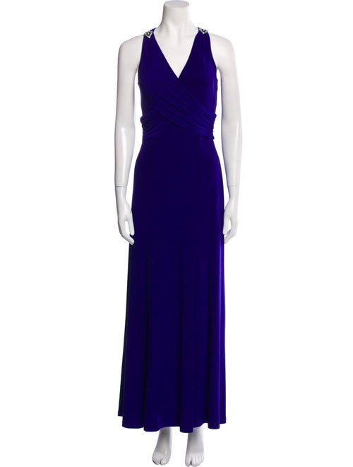 Ralph Lauren Collection V-Neck Long Dress