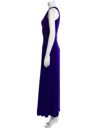 Ralph Lauren Collection V-Neck Long Dress