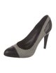 Ralph Lauren Collection Leather Houndstooth Print Pumps