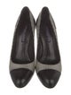Ralph Lauren Collection Leather Houndstooth Print Pumps