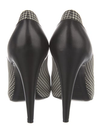 Ralph Lauren Collection Leather Houndstooth Print Pumps