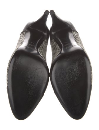 Ralph Lauren Collection Leather Houndstooth Print Pumps