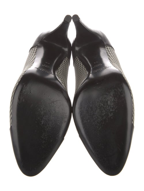Ralph Lauren Collection Leather Houndstooth Print Pumps