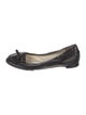 Ralph Lauren Collection Leather Whipstitch Trim Ballet Flats