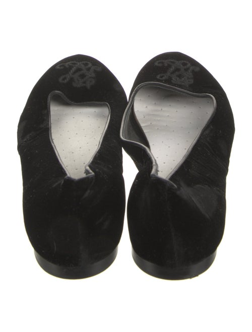 Ralph Lauren Collection Velvet Embroidered Accent Flats