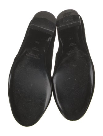 Ralph Lauren Collection Velvet Embroidered Accent Flats