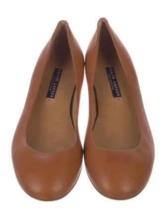 Ralph Lauren Collection Leather Ballet Flats