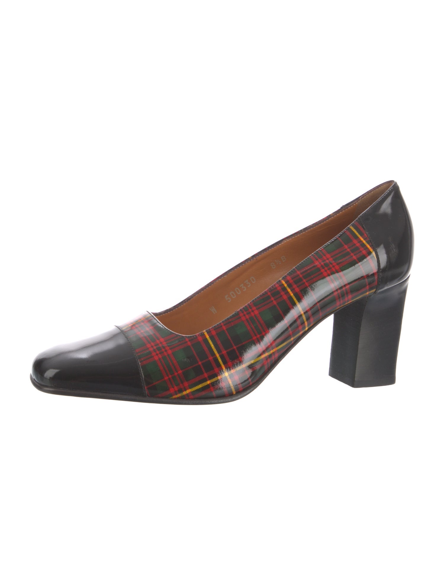 Ralph Lauren Collection Patent Leather Printed Pumps