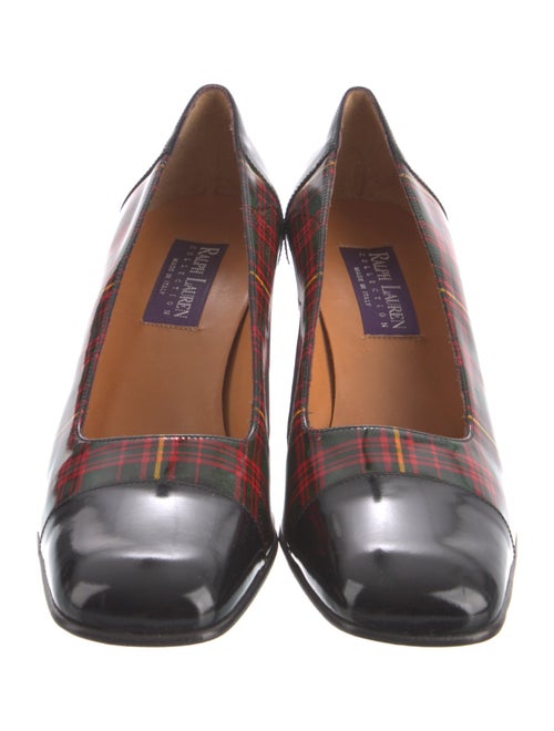 Ralph Lauren Collection Patent Leather Printed Pumps