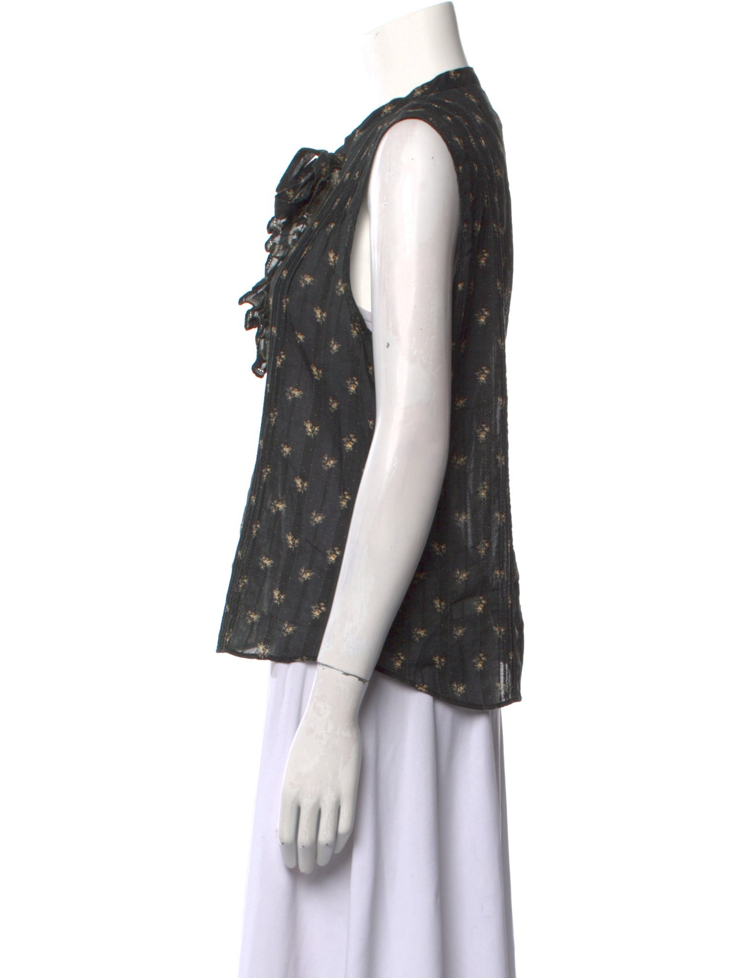 Ralph Lauren Collection Printed Crew Neck Top