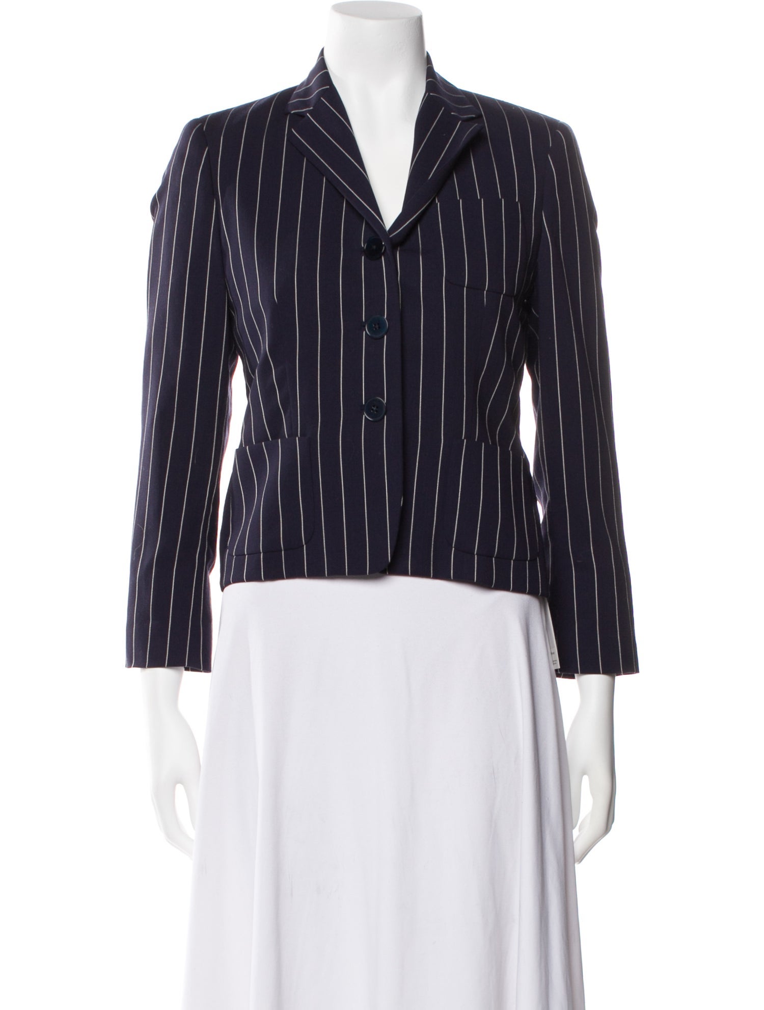 Ralph Lauren Collection Wool Striped Blazer