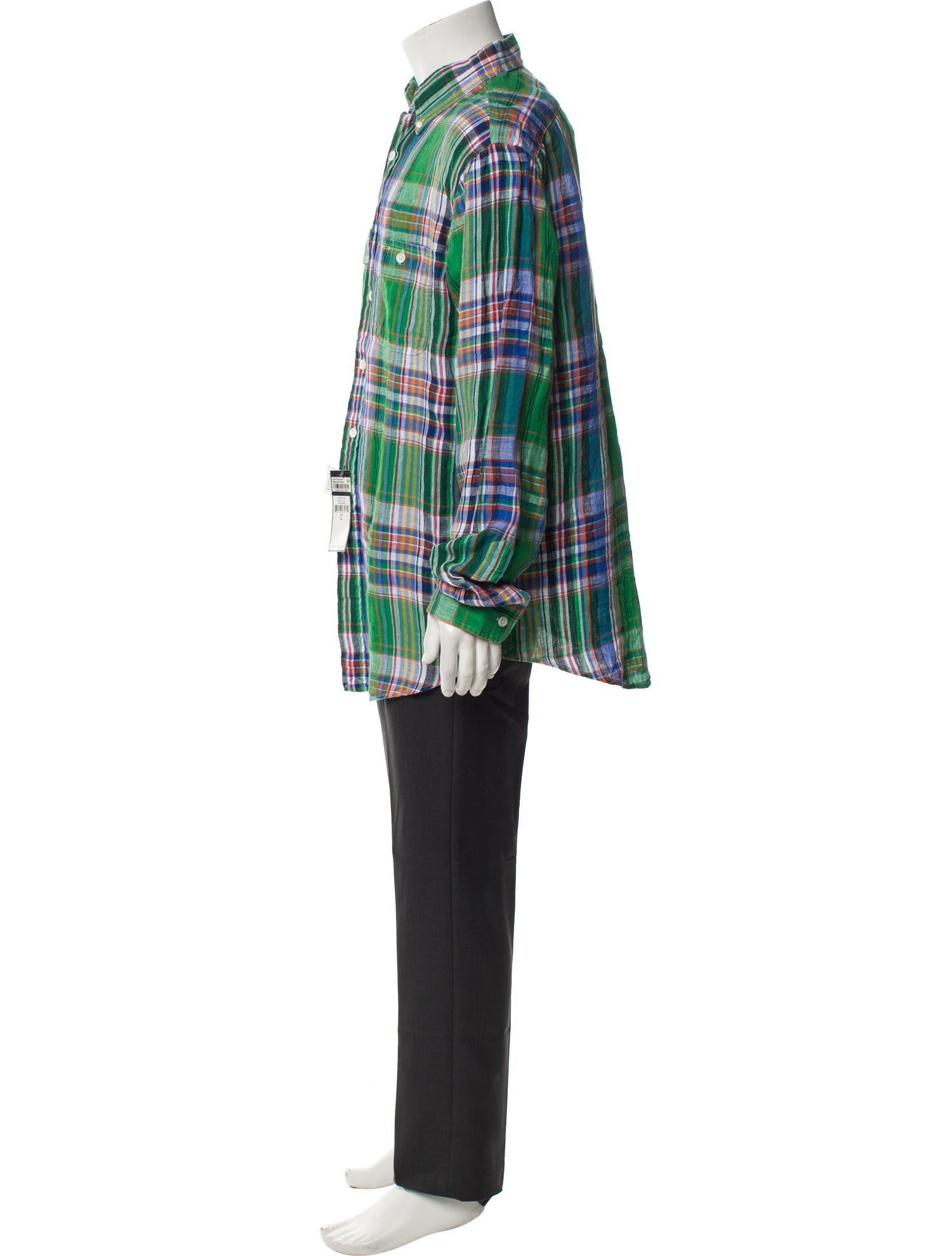 Ralph Lauren Collection Plaid Print Long Sleeve Shirt