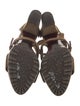 Ralph Lauren Collection Suede T-Strap Sandals