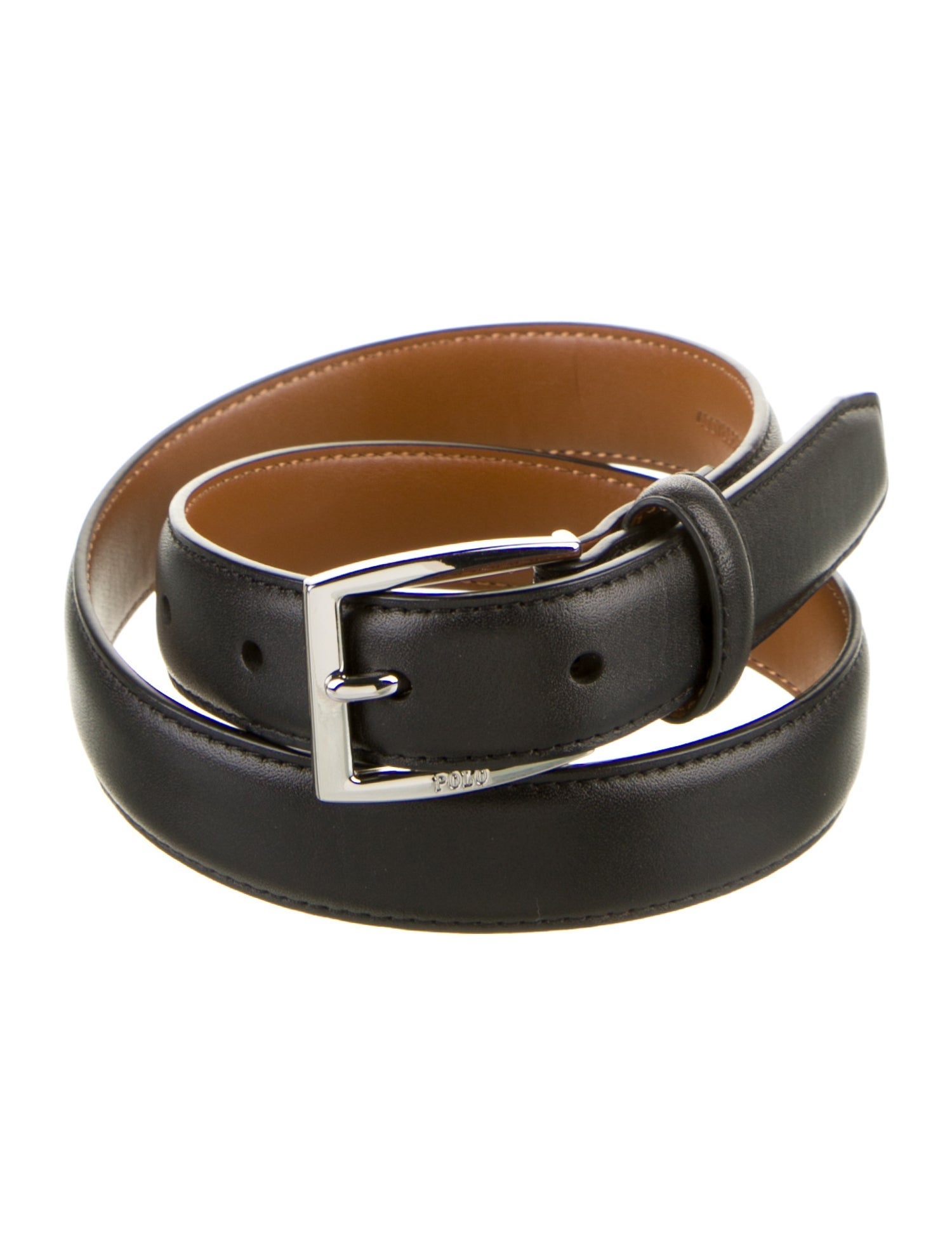 Ralph Lauren Collection Skinny Leather Waist Belt
