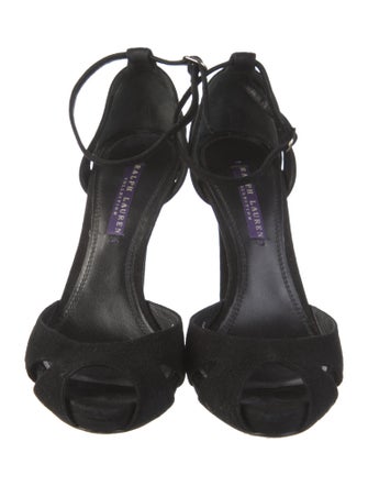 Ralph Lauren Collection Suede D'Orsay Pumps