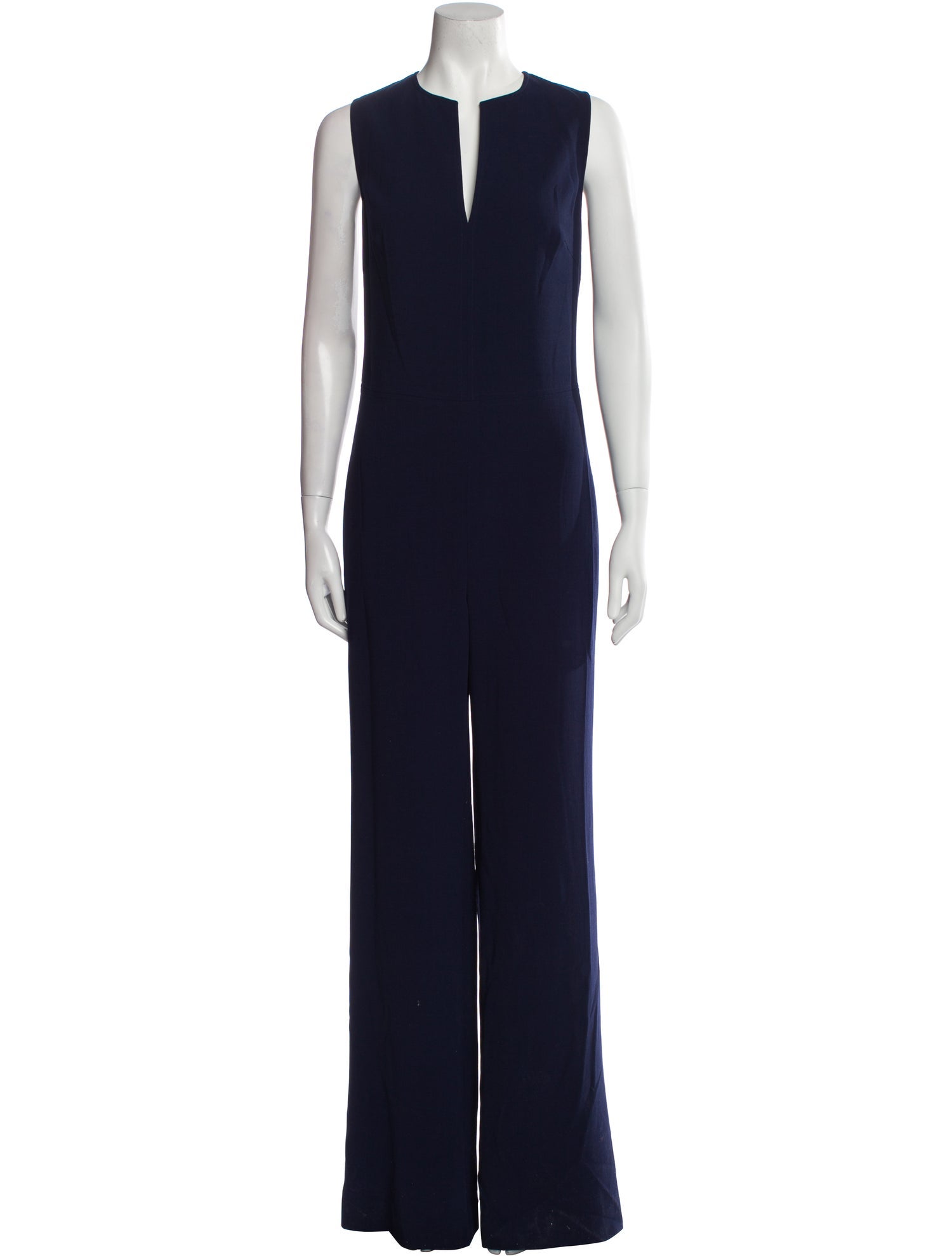 Ralph Lauren Collection Wool V-Neck Jumpsuit