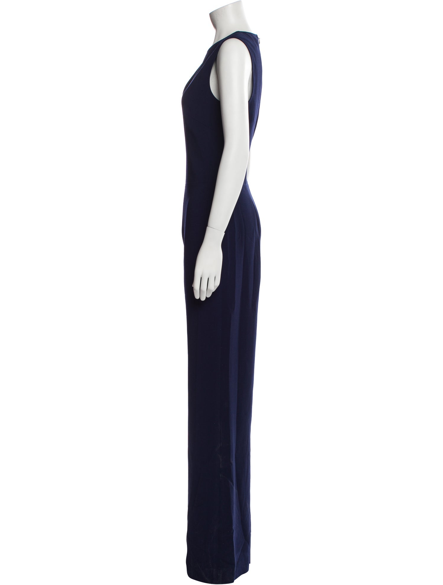 Ralph Lauren Collection Wool V-Neck Jumpsuit